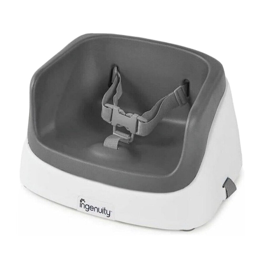 Ingenuity smart clean toddler booster seat for dining table with 3-point harness